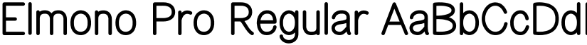 Elmono Pro Regular font