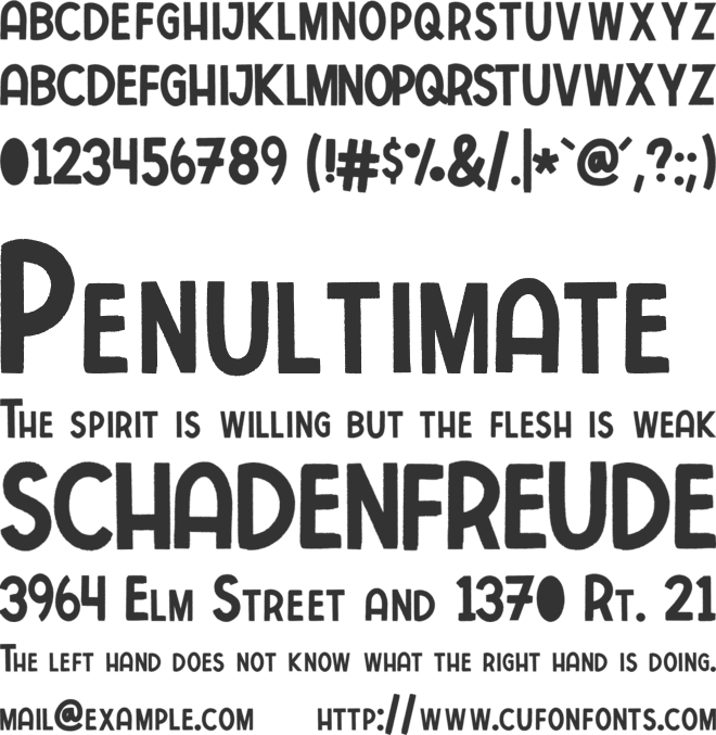 ConcreteWall font preview