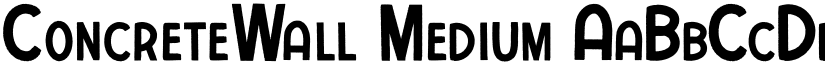 ConcreteWall Medium font