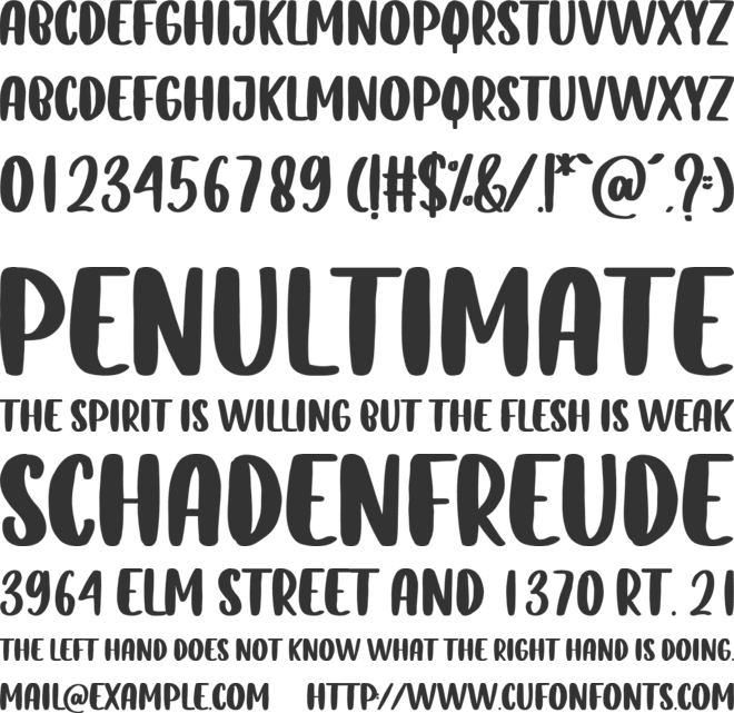 Lemon Tea font preview