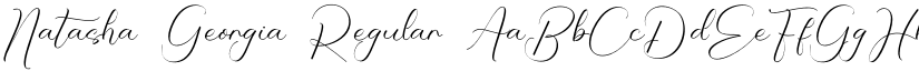 Natasha Georgia Regular font