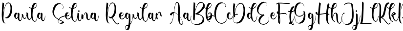 Paula Selina Regular font