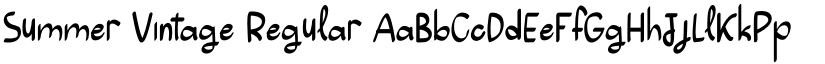 Summer Vintage font download