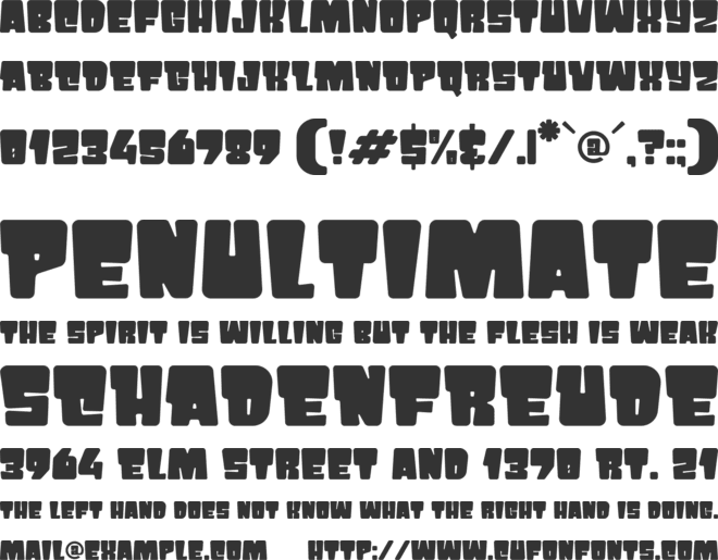 PRIKO STAR font preview