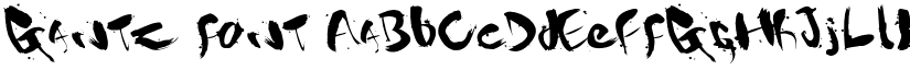 Gantz font download