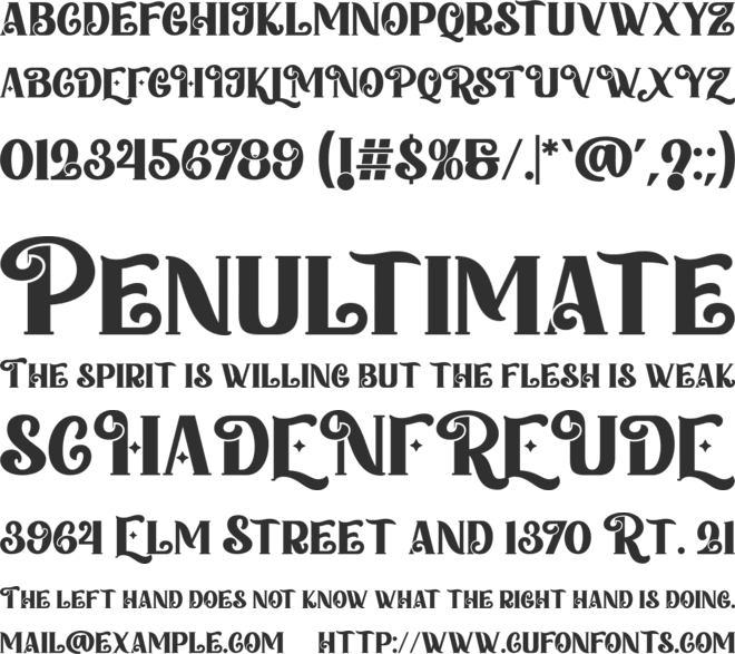 Home Christmas font preview