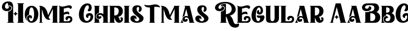 Home Christmas Regular font