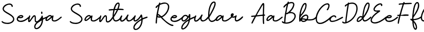 Senja Santuy Regular font