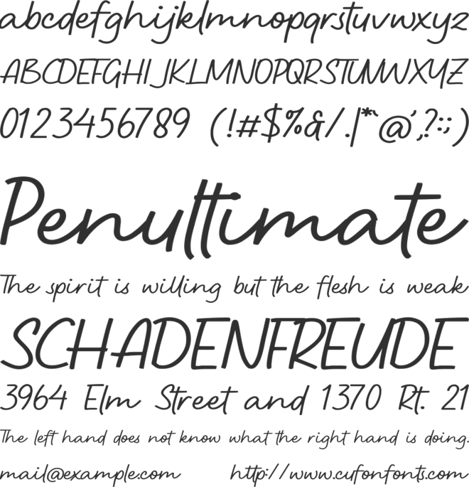 Ghouline font preview