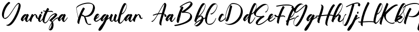 Yaritza Regular font