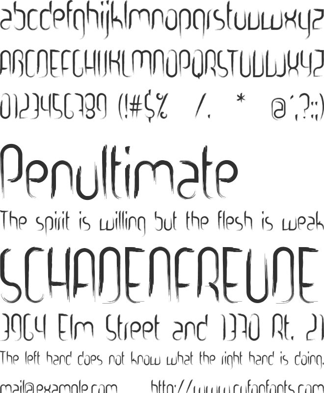 Gooooly font preview