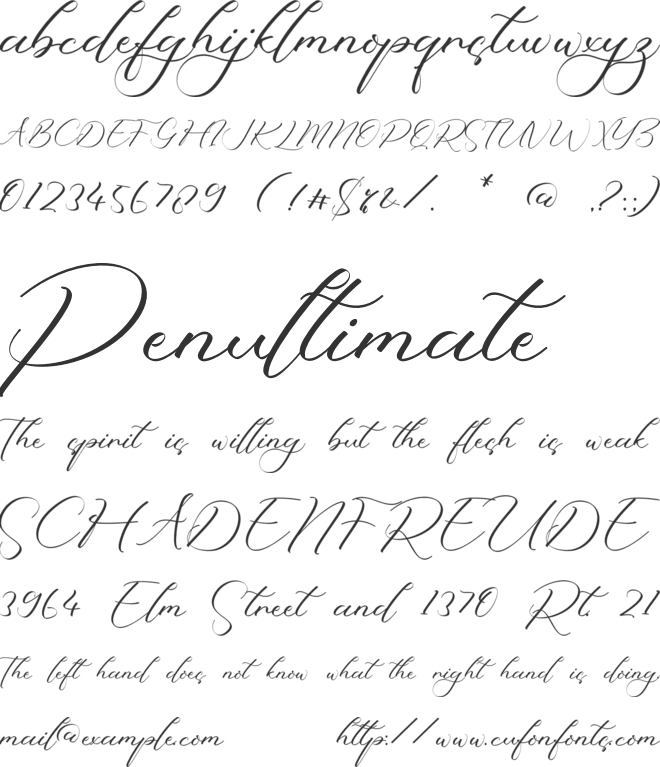 Yazmin Magdalena font preview