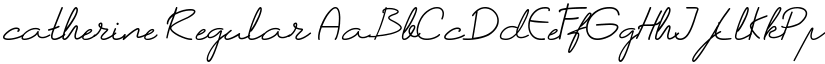 catherine Regular font