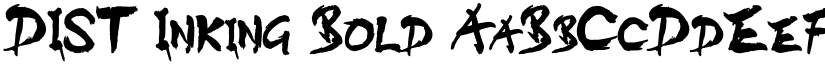 DIST Inking Bold font