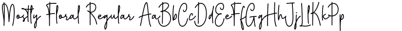 Mostly Floral Regular font