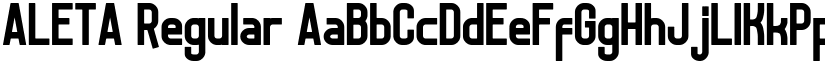ALETA Regular font