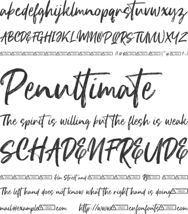 Lestari font preview