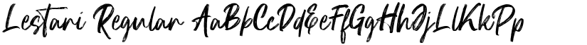 Lestari Regular font