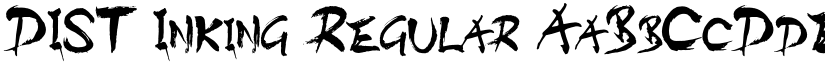 DIST Inking Regular font
