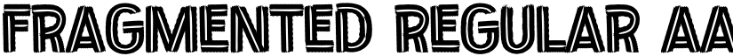 Fragmented Regular font
