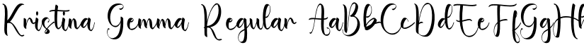 Kristina Gemma Regular font