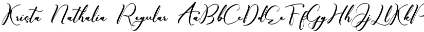 Krista Nathalia font download