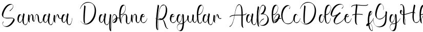 Samara Daphne Regular font