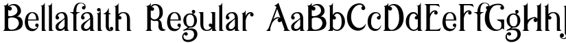 Bellafaith Regular font