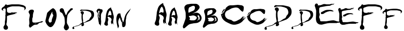 Floydian font