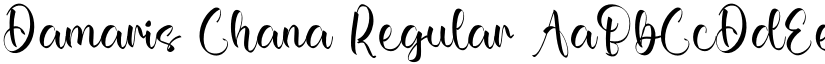 Damaris Chana Regular font