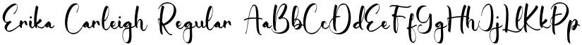 Erika Carleigh Regular font