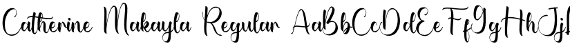 Catherine Makayla Regular font