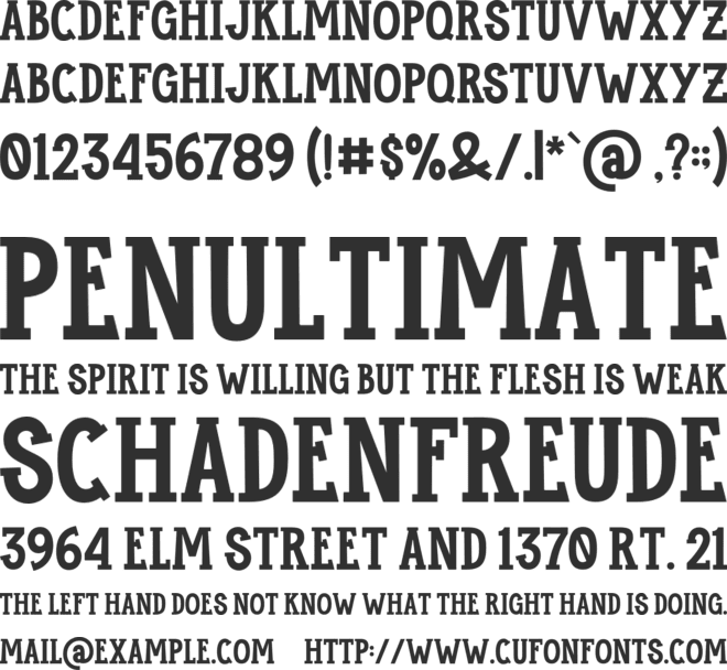 Maukers Serif font preview