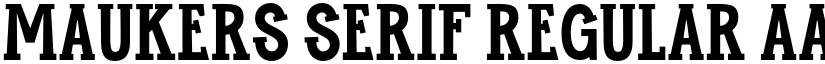 Maukers Serif Regular font