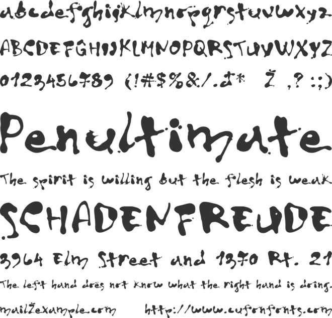 Art decor font preview