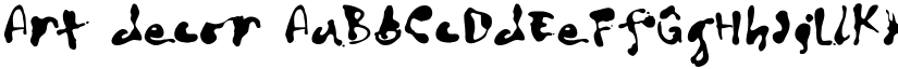 Art decor font