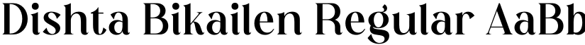 Dishta Bikailen Regular font