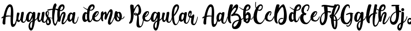 Augustha demo Regular font