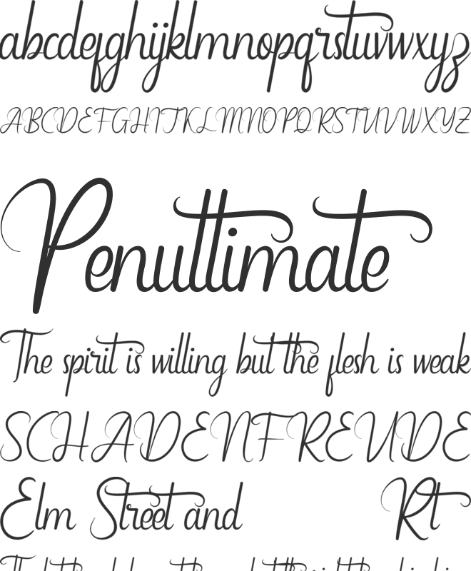 Catcalling Demo font preview