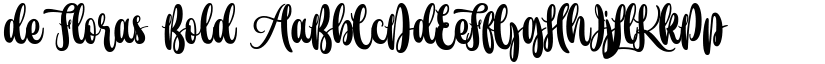 de Floras Bold font
