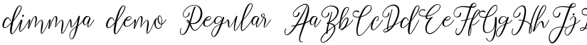 dimmya demo Regular font