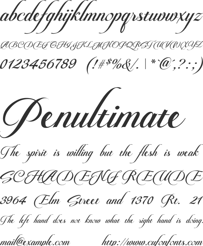 Pateglamt Script demo version font preview