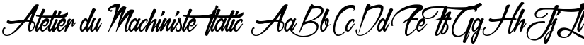 Atelier du Machiniste font download