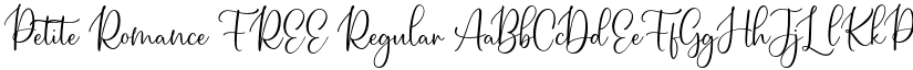 Petite Romance FREE Regular font