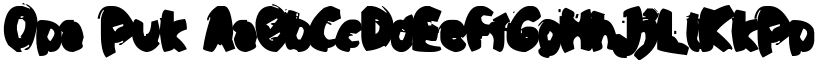 Opa Puk font