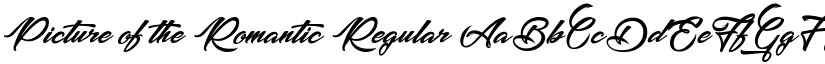Picture of the Romantic Regular font