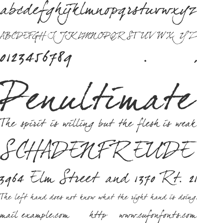 dearJoe4 font preview