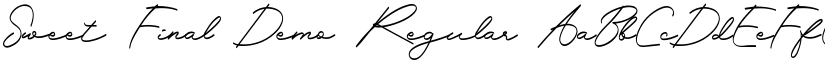 Sweet Final Demo Regular font