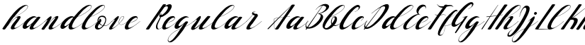 handlove font download
