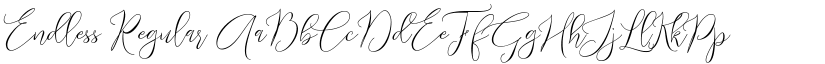 Endless Regular font